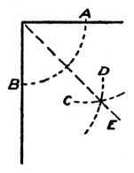 Fig. 323.   Halving the Angle.