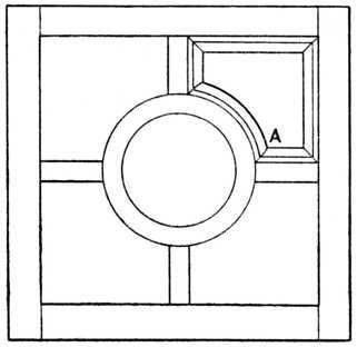 Fig. 331.   Door with Curved Mitres.