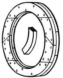 Fig. 335.   Circular Frame in Two Thicknesses.