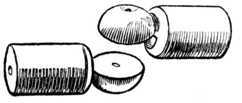 Fig. 345.   Cornice Pole Joint.