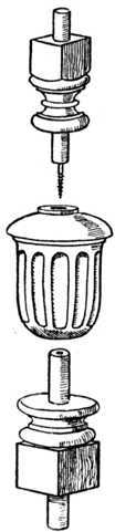 Fig. 349.   Method of Building up Turnings.