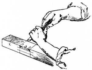 Fig. 90.   Chiselling away Waste.