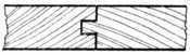 Fig. 93.   Tongued and Grooved Flooring Board.