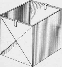 A paper flower pot