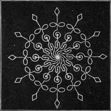 Colored electric star produced with interrupted conductor
