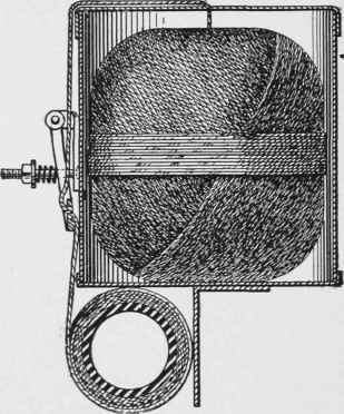 Device for wrapping garden hose