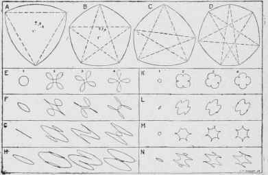 Figures produced by rotagons of various forms