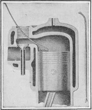 How the carbon is scraped from the piston head