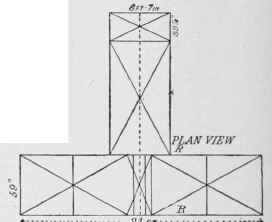 Plan view of the complete frame