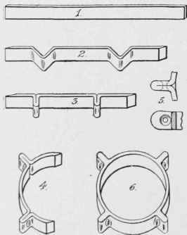 Progressive steps in the forging of a masthead