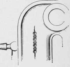 Stopping up a crack with copper plugs