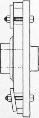 Fig. 135. Work Clamped to Faceplate
