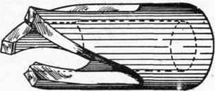 Fig. 322. Hollow Mill with Three Cutting Edges
