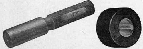 Fig. 35. Typical Plug and Ring Gages Courtesy of Brown and Sharpe Manufacturing Company, Providence, Rhode Island