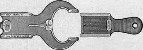 Fig. 36. Caliper Gages Courtesy of Brown and Sharpe Manufacturing Company, Providence, Rhode Island