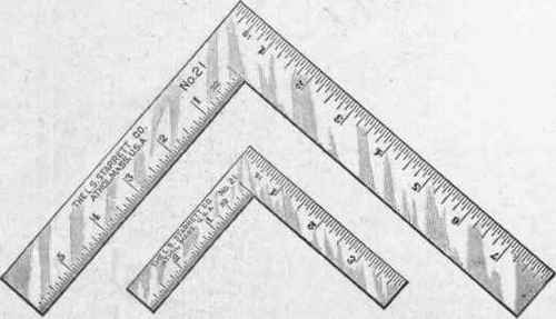 Fig. 6. Thin Steel Squares Courtesy of L. S. Starrett Company, Athol, Massachusetts