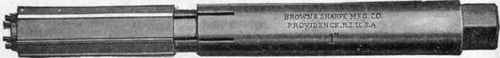 Fig. 78. Reamer with Inserted Blades Courtesy of Brown and Sharpe Manufacturing Company, Providence, Rhode Island