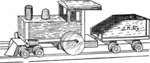 Complete Train of Cigar box Railway