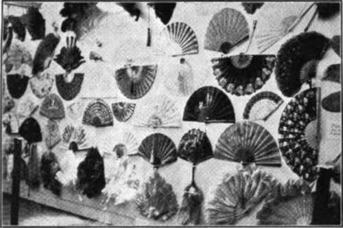 A Fan Collection Mounted For Exhibition