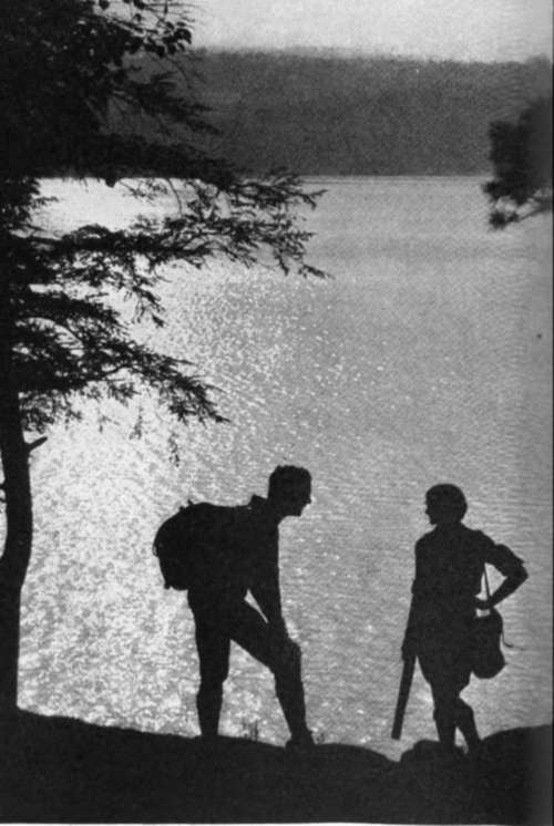 Hiking In The Evening When The Sun Is Low