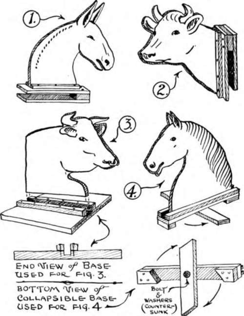 Animal Cutouts For Halter Practice Conservation Craft