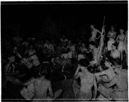 An Indian camp fire is always popular