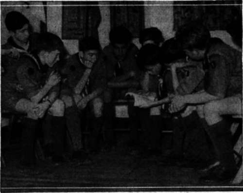 During the Troop meeting