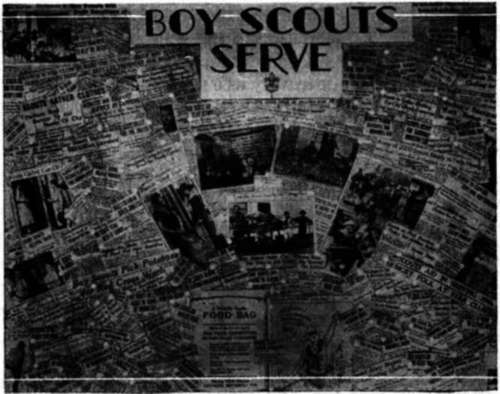 Scouts show their loyalty to their country by active work