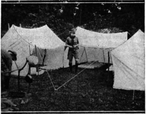 handmade, homemade, Scout made, modified Baker tents
