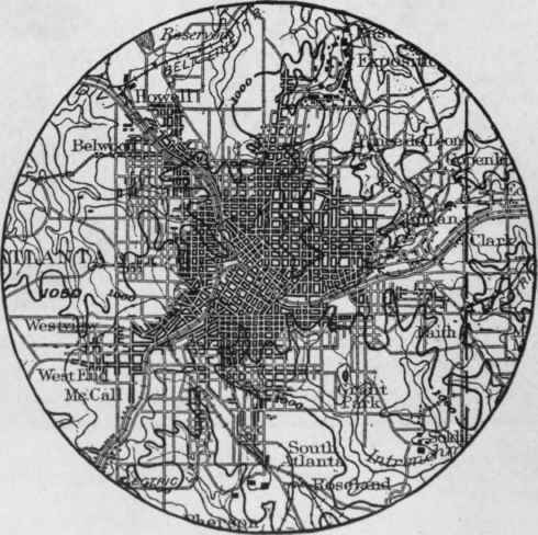 Atlanta. Example of star shaped city. (See page 47.)