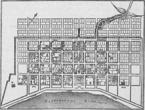 Plan of City, showing Buildings.