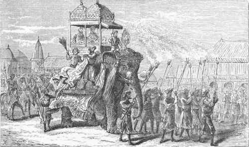 A State Procession at Baroda.