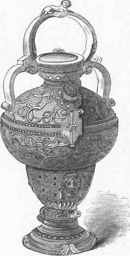 Henri Deux Fayence Vase.