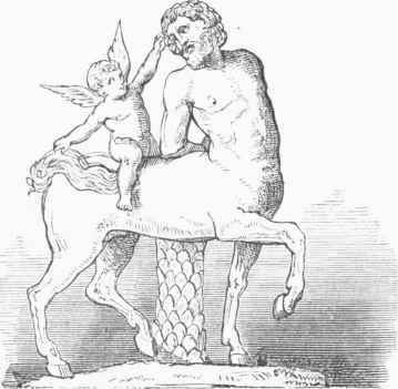 The Centaur Chiron and Cupid.
