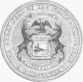 State Seal of Michigan.