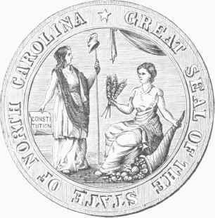 State Seal of North Carolina.