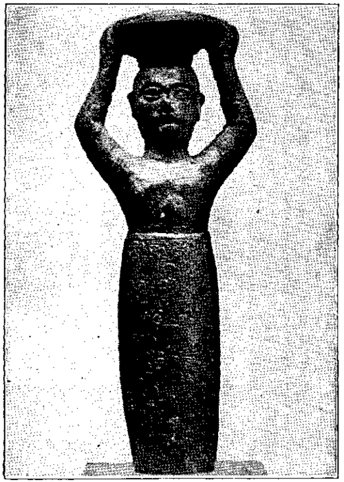 Copper votive figure of Aradsin, King of Larsa.