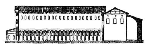 Fig. 13. Section of the Basilica of St Paul, Rome.