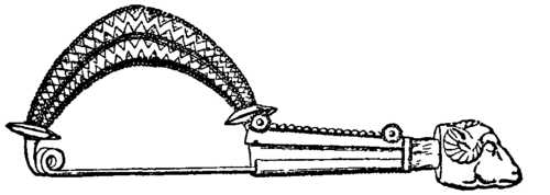 Fig. 7.  Gold fibula from Naples.