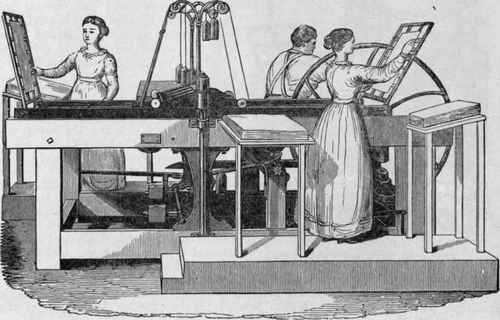 Treadwell's Wooden Frame Bed and Piaten Power Press, 1822