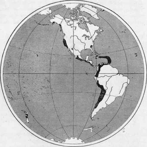 Earthquake regions of the Western Hemisphere, (de Montessus de Ballore).