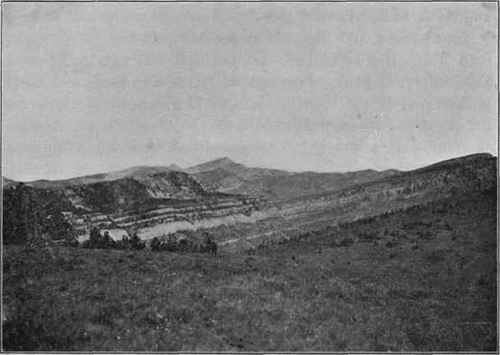 Escarpments and dip slopes, Montana. (U. S. G. S).