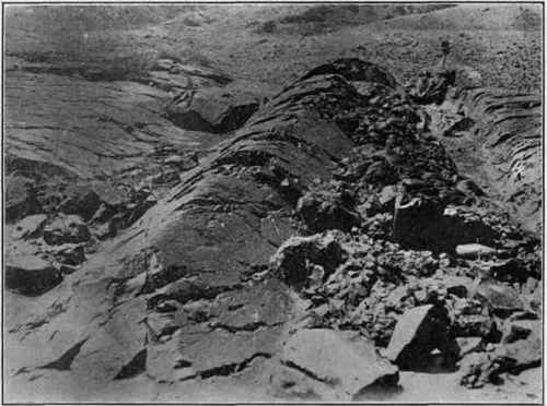 Roche moutonnee, exposed by removal of Dwyka boulder clay.   Riverton, Cape Colony.