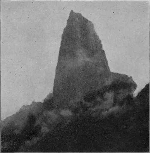 Spine of Mt. Pelee. (Photograph by Heilprin).