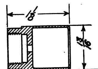 Dimensional drawing of expelling charge holder.