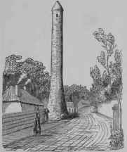 Round Tower At Clondalkin. Ireland.