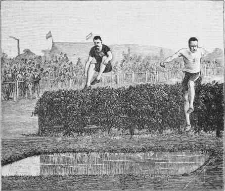 Steeplechase   Water jump.