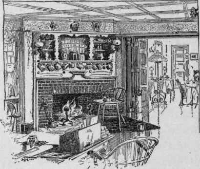 Smoking room of the Essex County (Mass.) Club.