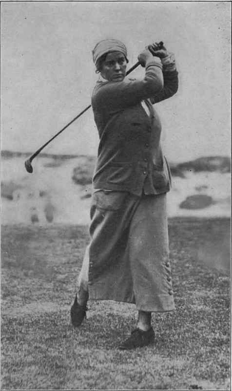 Miss Gladys Ravenscroft A firm, straight brassie shot.