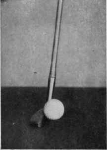 The edge of the shallow faced Putter is liable to get under the Ball